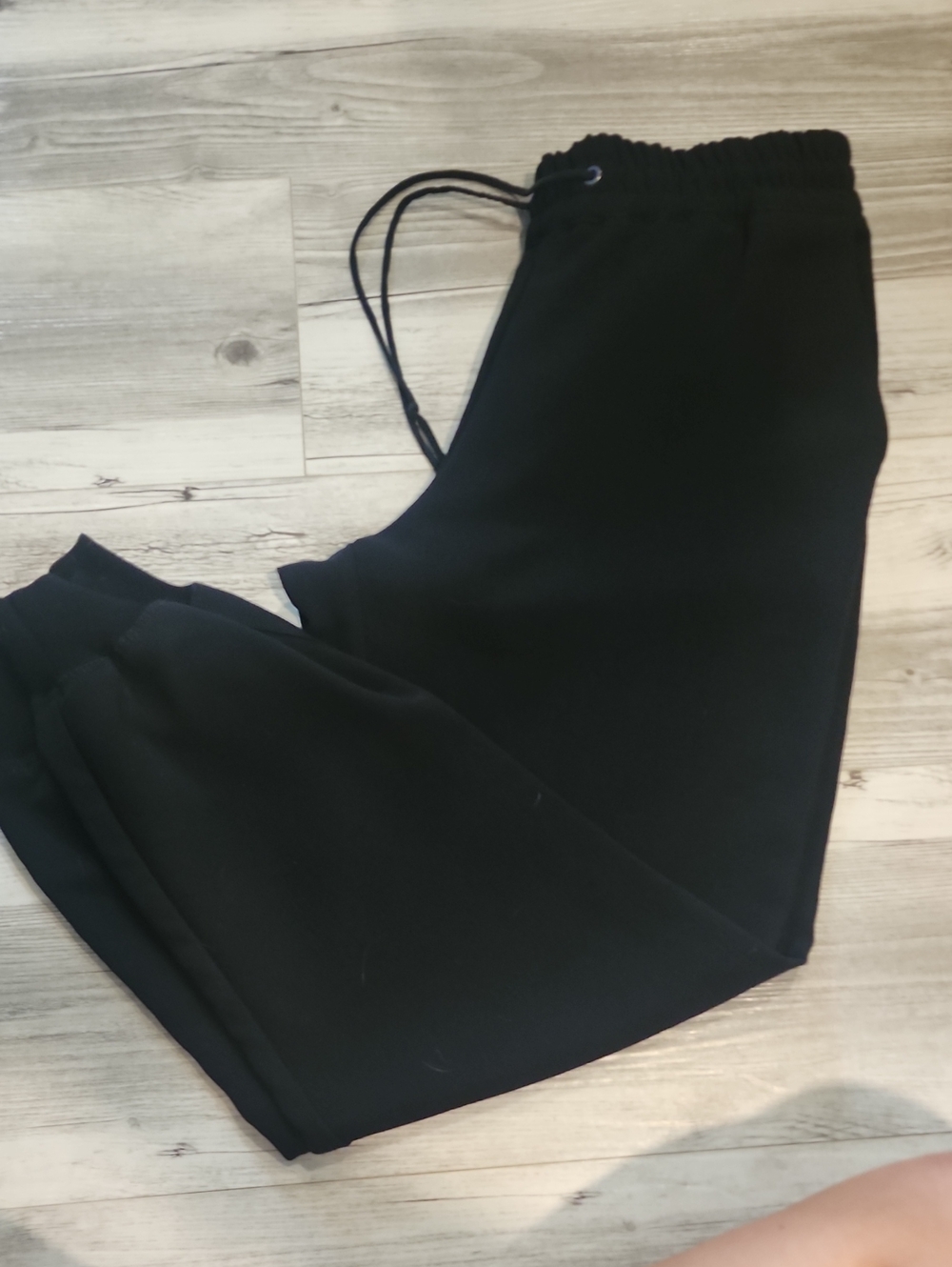 Wilfred Black Elastic Waist Drawstring Joggers